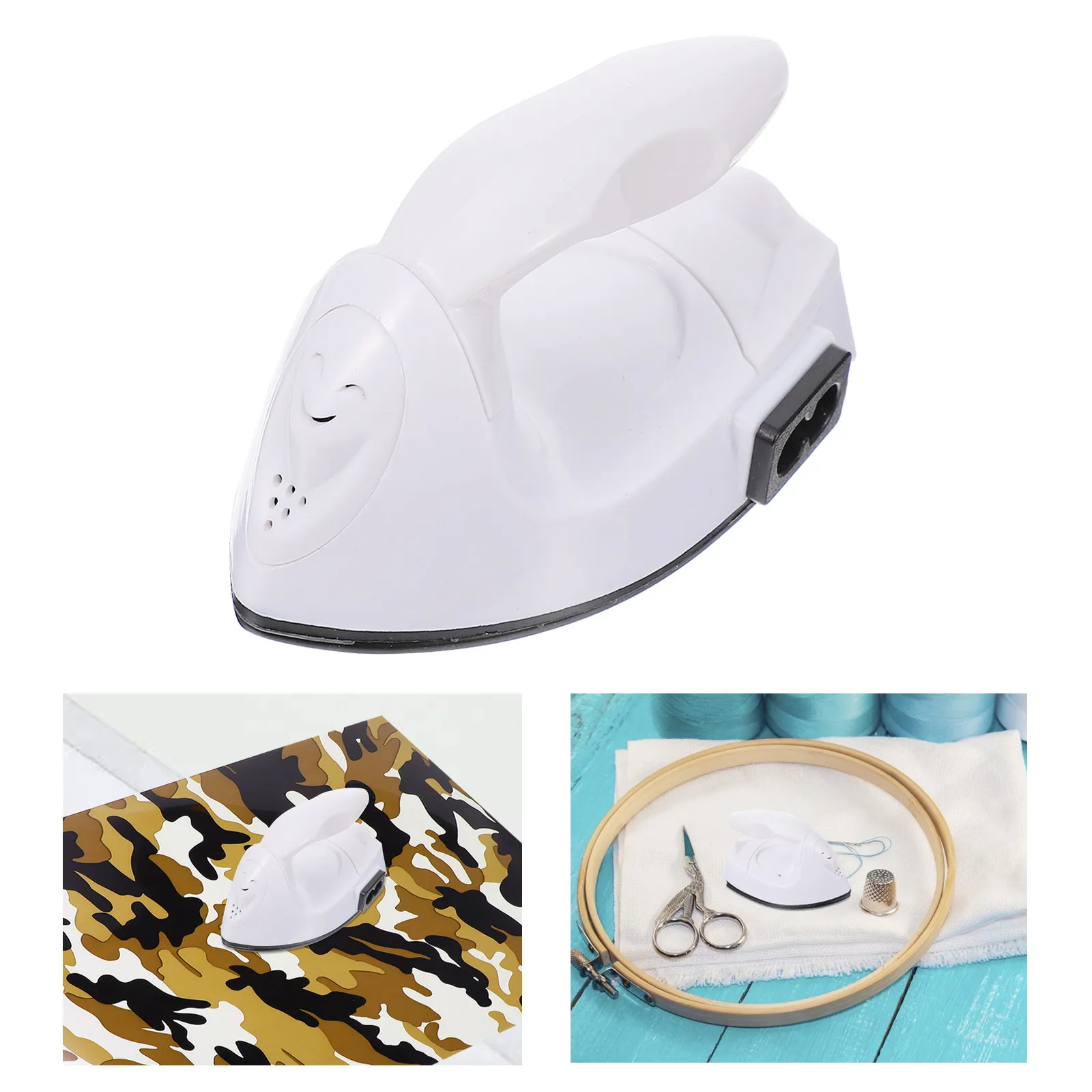 Portable Mini Heat Press Machine Electric Plug 110V Heat Transfer Tool Fast Preheat Anti-Slip Handle Rhinestone Ironing