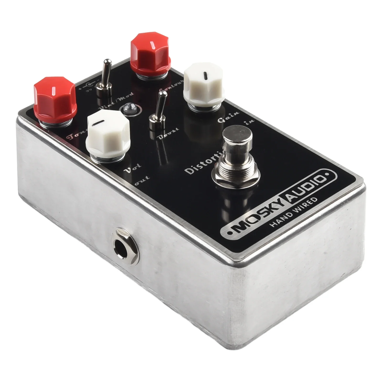 

Mosky Brown Distortion Guitar Effect Pedal Overdrive Buffer Delay Reverb Zinc Aluminum Alloy Ukulele Guitar Accessories