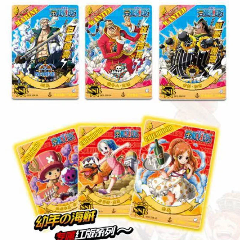 Boîte de Cartes de Collection One Piece, Booster Pack, Anime Luffy Zoro Nami Chopper TCG