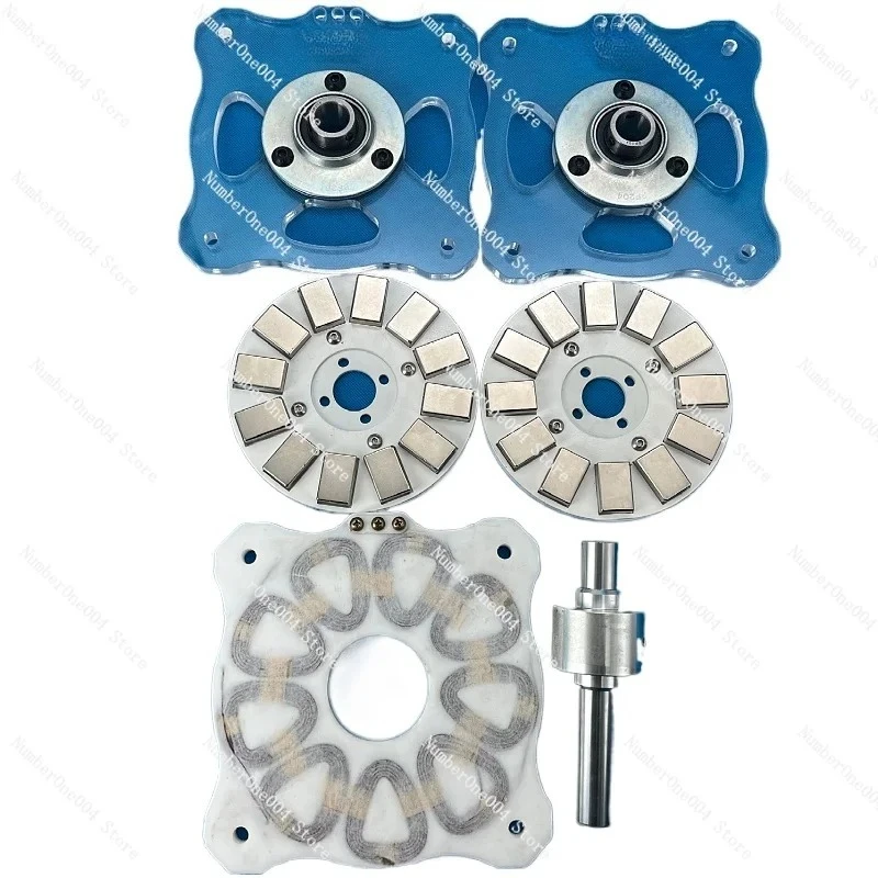 

High-power DIY Disc Permanent Magnet Coreless Generator, Low-speed, High-efficiency Wind-hydraulic Free Energy Exploration