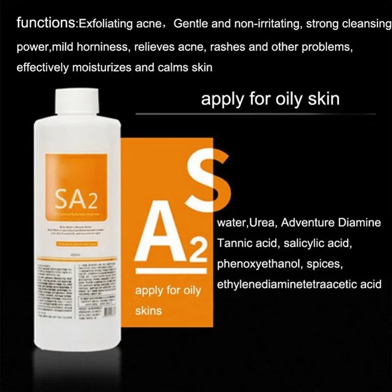 As1 sa2 ao3 aqua peeling lösung 400ml hydra derma brasion gesichts reinigung gesichts reinigung mitesser export flüssiger schönheits salon