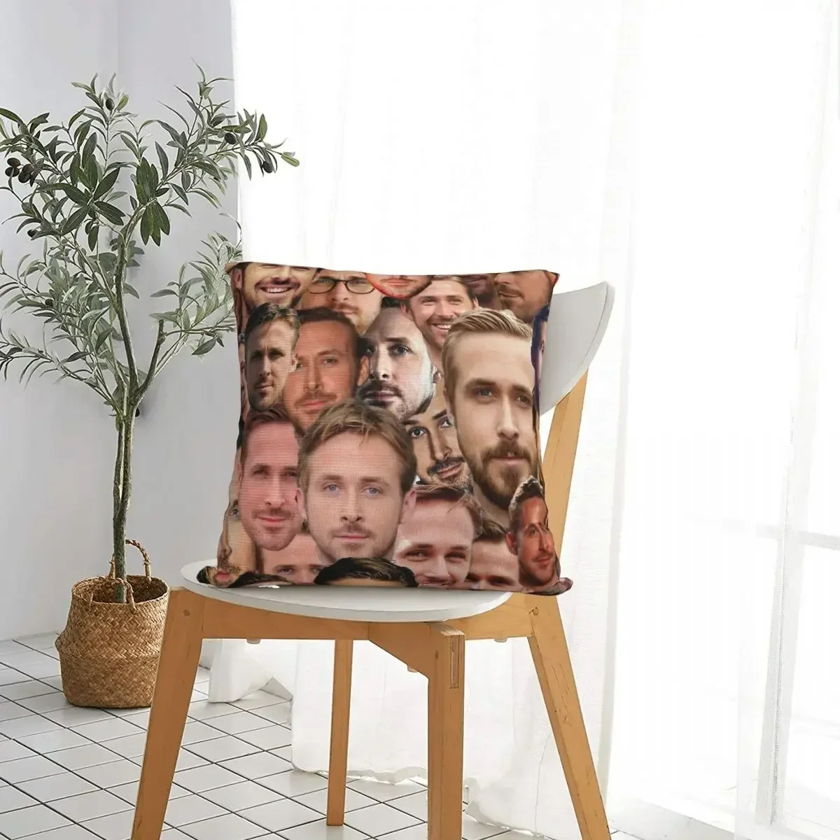 RYAN GOSLING Kendall Face Throw Pillow Cover Cushions for Sofa Novelty Cushion Covers