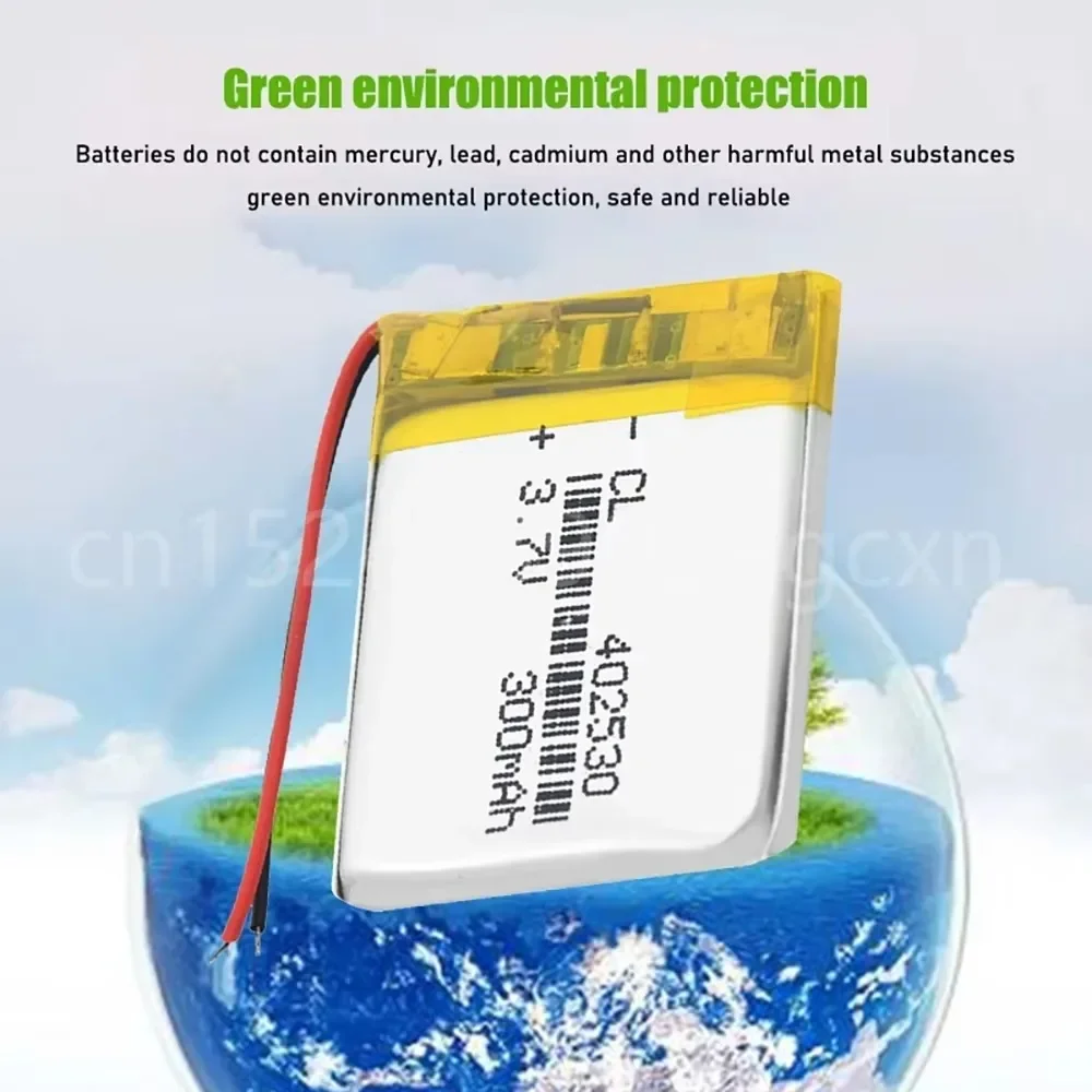 3.7v 402530   Batería de polímero de litio de 300mAh para Mp3 Mp4 Gps PDA reloj inteligente PSP Radio altavoz Li-ion Lipo batería