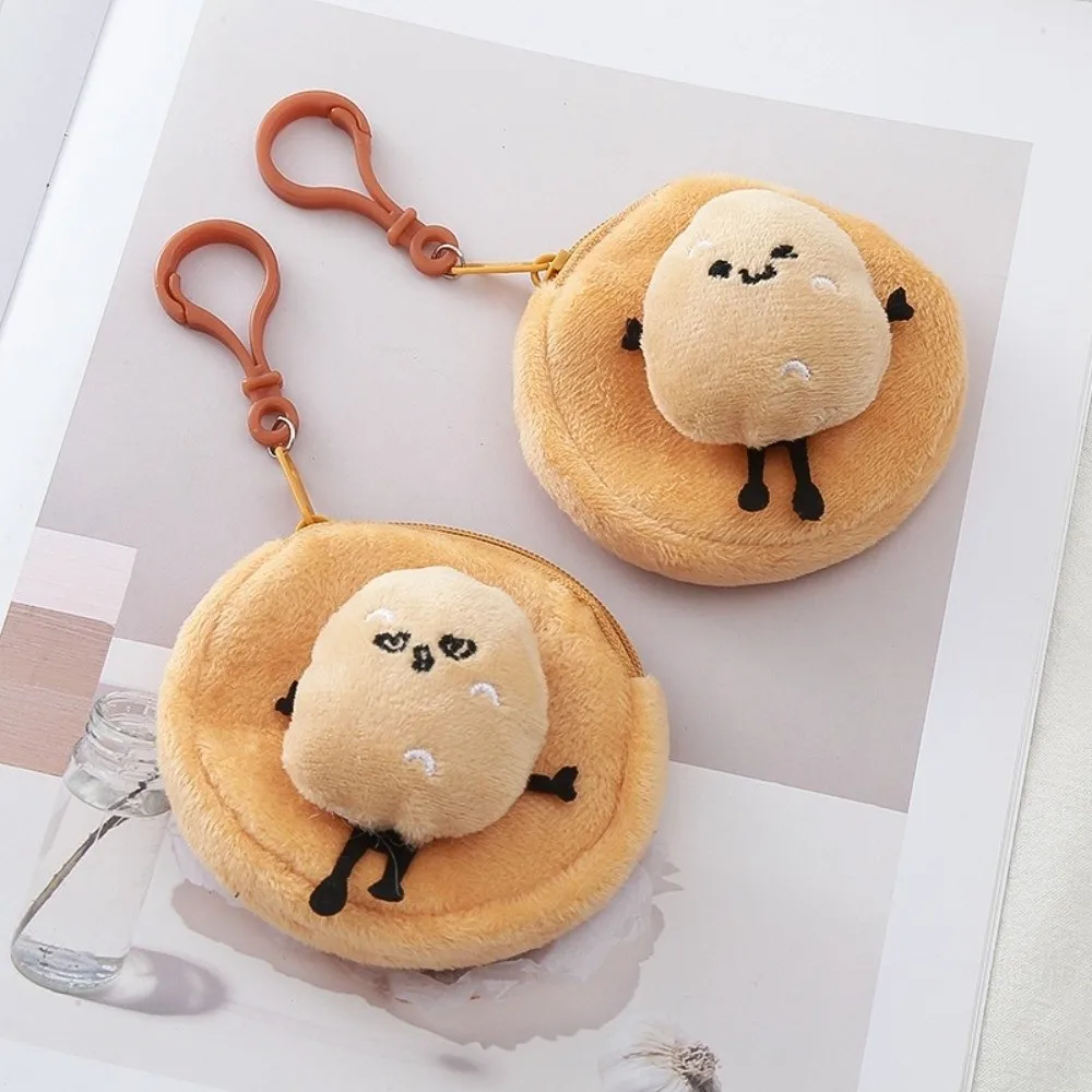 Cute Cartoon Potato Coin Purse Mini Small Wallet Portable Round Earphone Cable Storage Bag