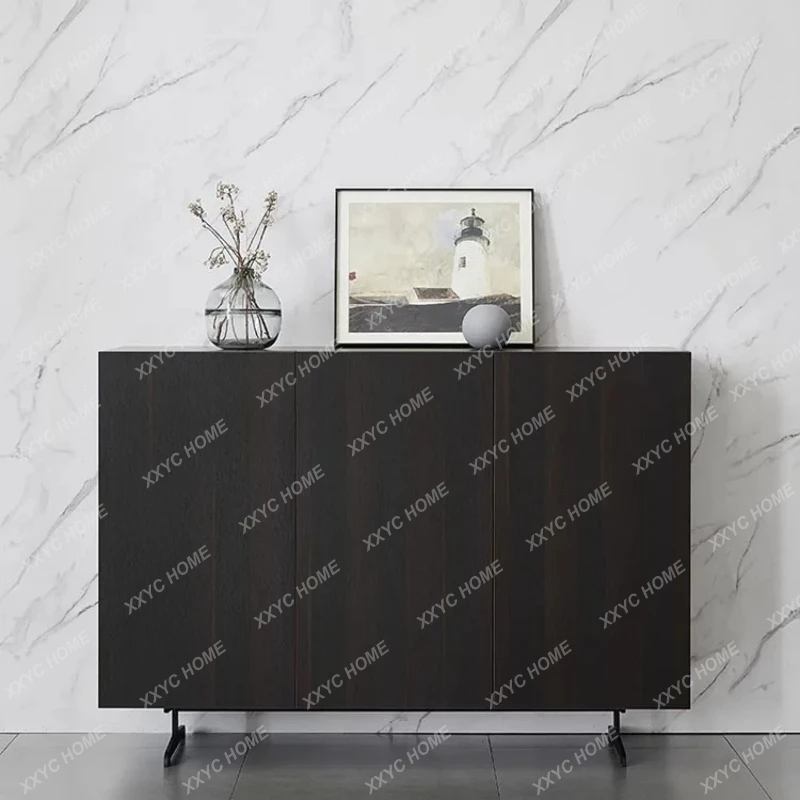 

Минималистичный боковой шкаф из дымчатого дуба, простой и стильный, для дома, гостиной, спальни, шкаф для хранения вещей.