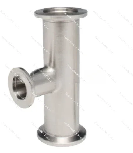 Applicable To 304 Stainless Steel KF High Vacuum Reducing Tee 16 Pipe Fittings 25 Equipment 40 Clamp 50 Quick