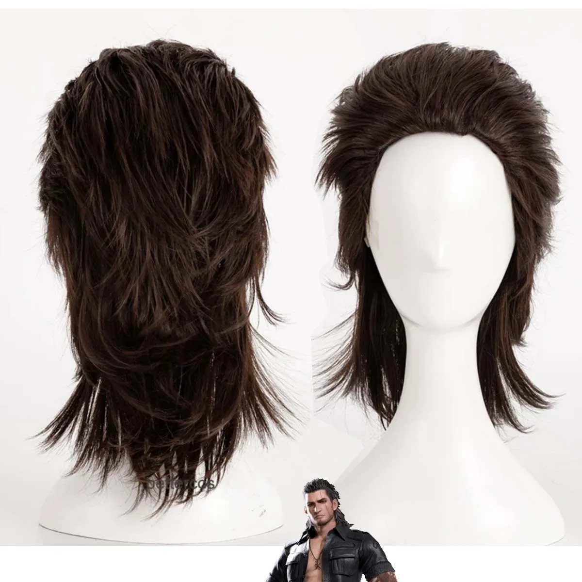 

Men Halloween Cosplay Game Final Fantasy Gladiolus Amicitia Cosplay Wig