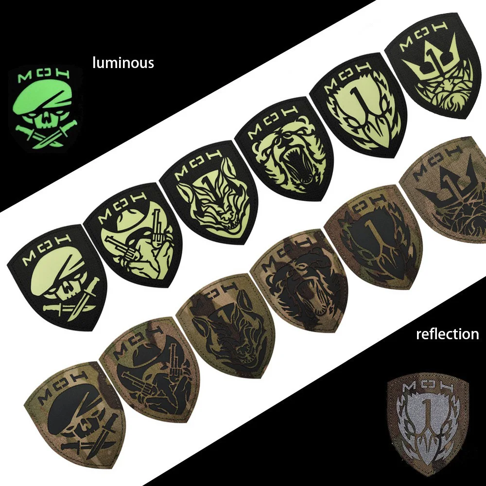 New Laser Cutting Medal of Honor IR Reflective CP Camouflage Magic Armband Glow-in-the-dark Army Fan Backpack Patches