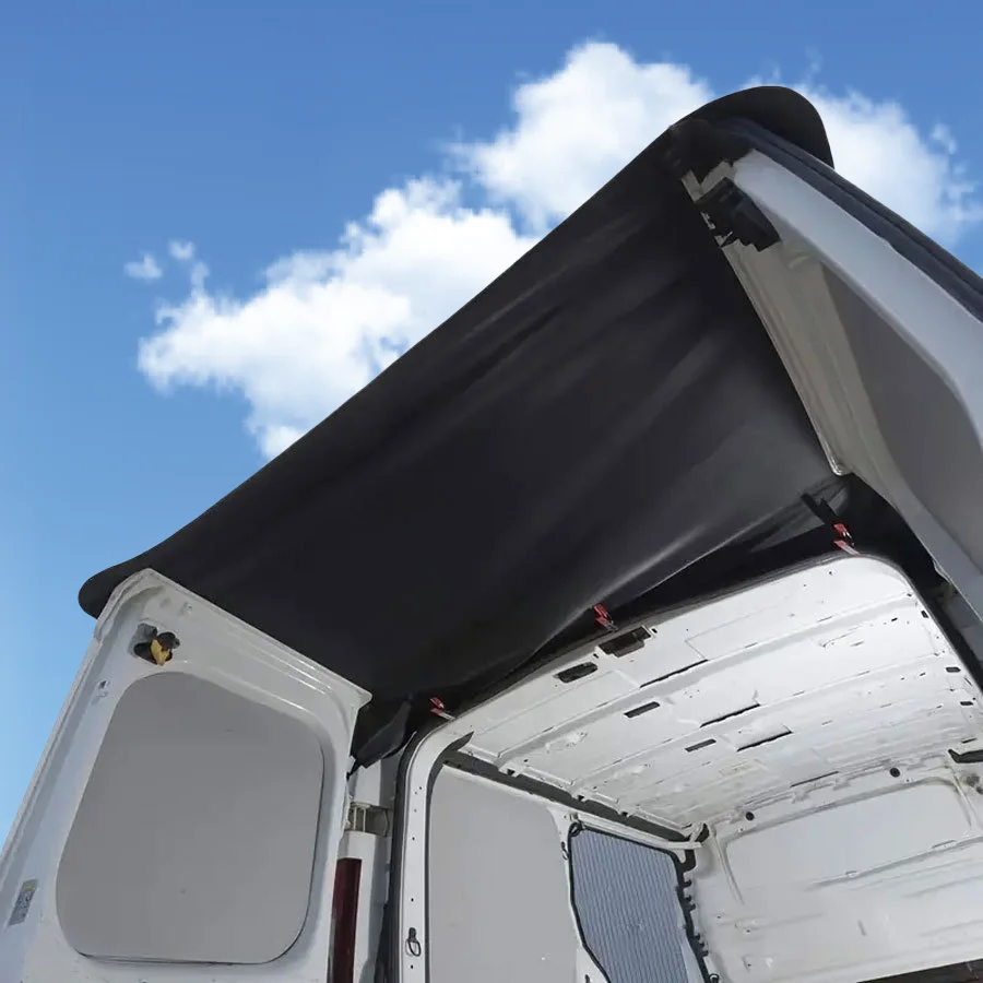 

Waterproof Van Rear Barn Door Awning Cover For Vauxhall Vivaro Durable RV Rear Barn Door Awning Cover Sunshade