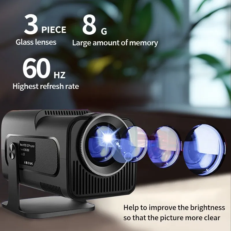 Projetor de alta definição F600 portátil Home H713 Projetor inteligente 4K