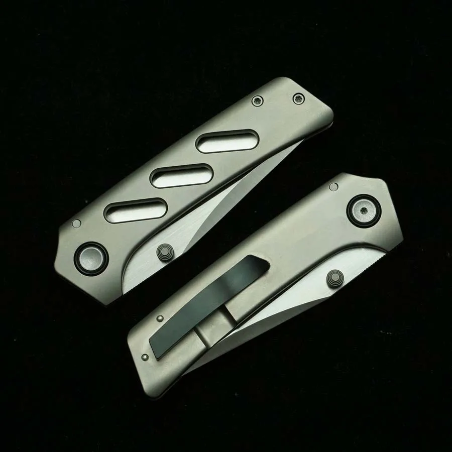 LEMIFSHE New 154CM Steel Titanium Alloy Handle Ceramic Bearing Outdoor Camping Survival Pocket EDC Tool Knife - view 6