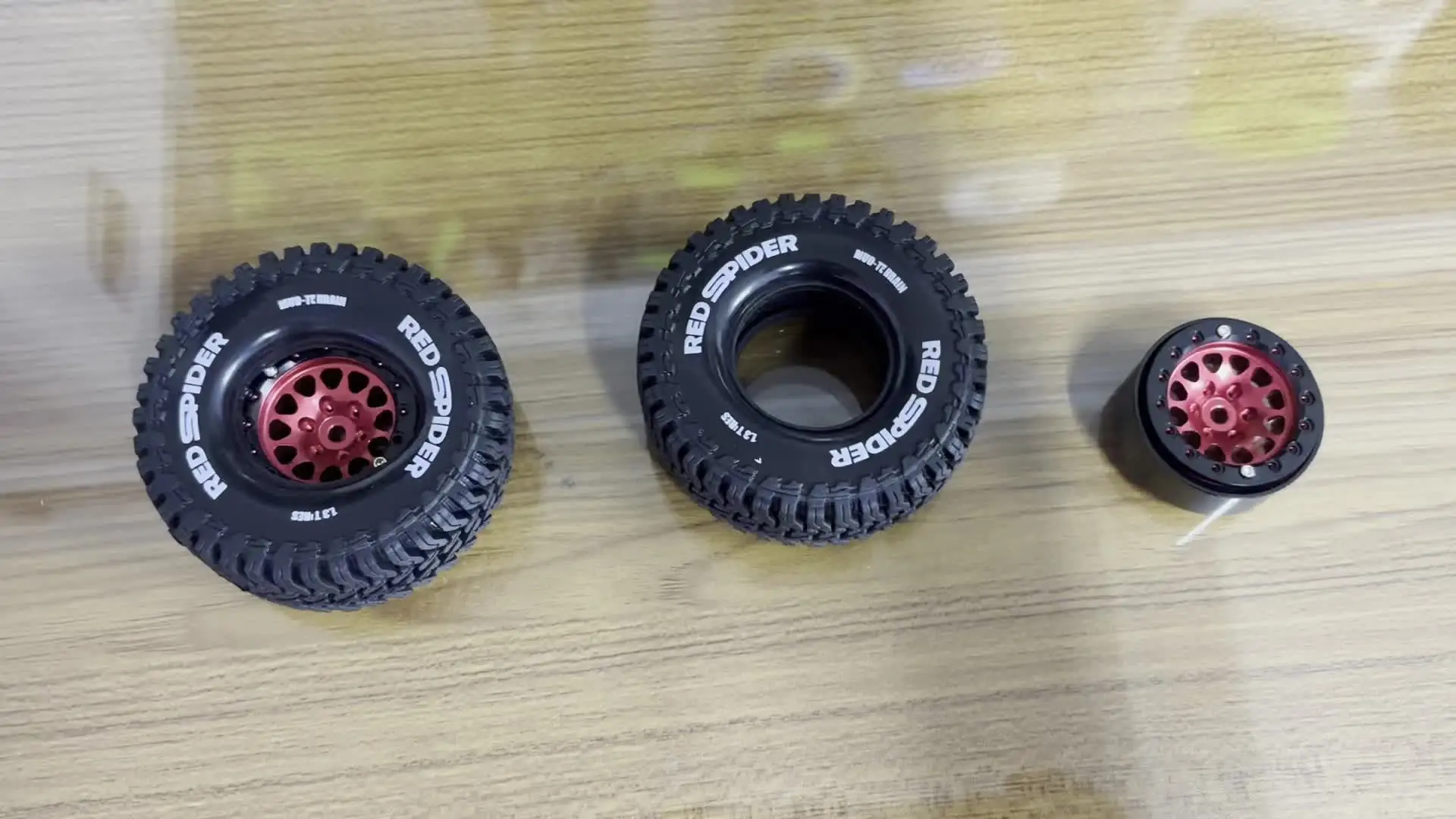 4 pièces de pneus en caoutchouc pour terrain boueux, 64*24mm 64*27mm Axial SCX24