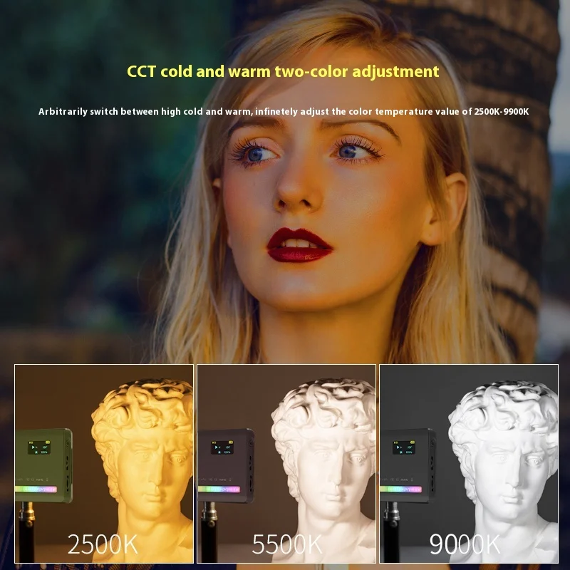 Ulanzi VL120 Full Color RGB Video Light 2500K-9000K CRI 95+ 3100mAh Custom Dimmable Portable Fill Light for Photography Vlog