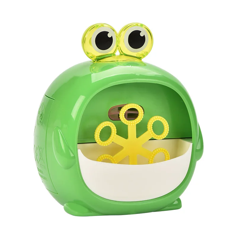 Hot Funny Bubble Machin Cartoon Dinosaur Frog Animal Magic Soap Water Bubble Blower Handheld Christmas Gifts for Kids Boys Girls