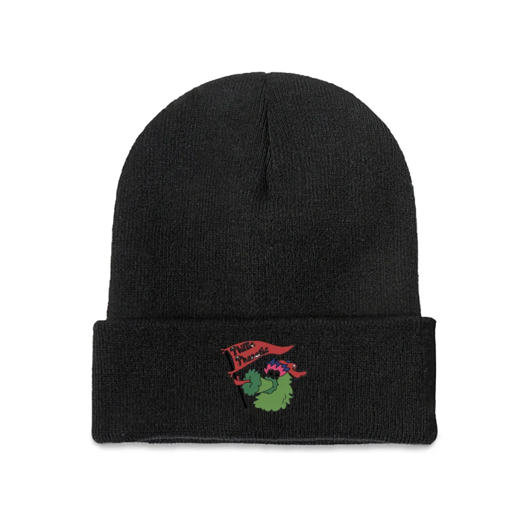 Phillie Phanatic Beanie Knitted Hat Caps Fur Women Men Bonnet Winter Warm