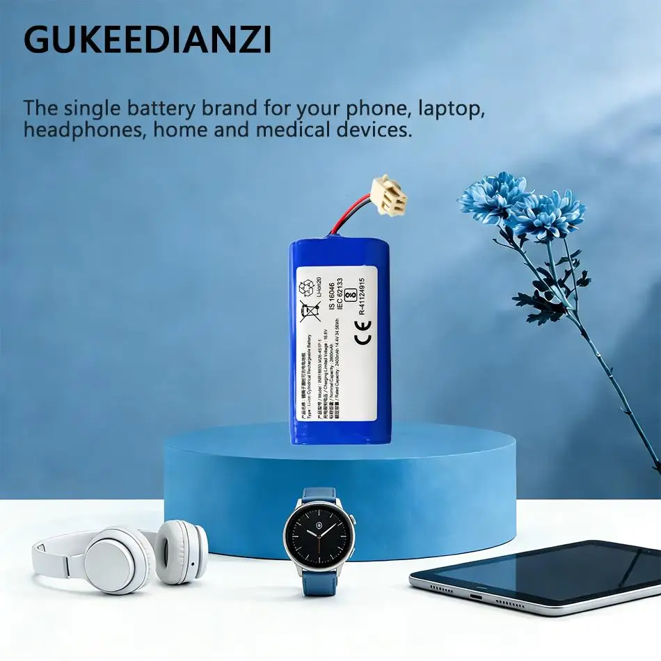 

2600Mah Durable Cleaning Robot Battery For Ilife V5 V5s V50 V3 DF45 DF43 Plus V3s Pro Vacuum Cleaner INR18650 M26-4S1P