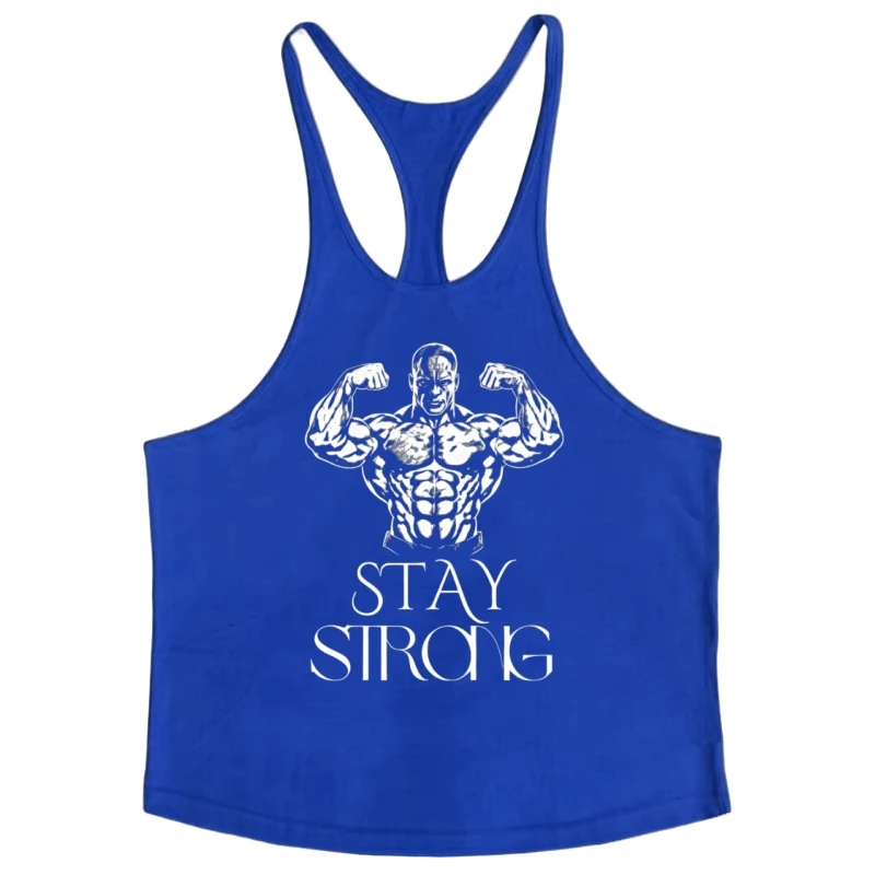 Men's Fitness Stringer Tank Top, Moisture-Wicking Slim-Fit Vest, High Elastic Fabric Breathable Sleeveless Workout Muscle Gym