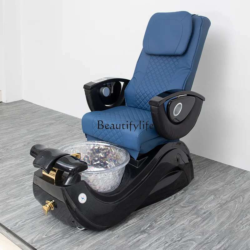 09-Multifunctional Electric Massage Nail Art Foot Bath Sofa Foot Chair Salon Club