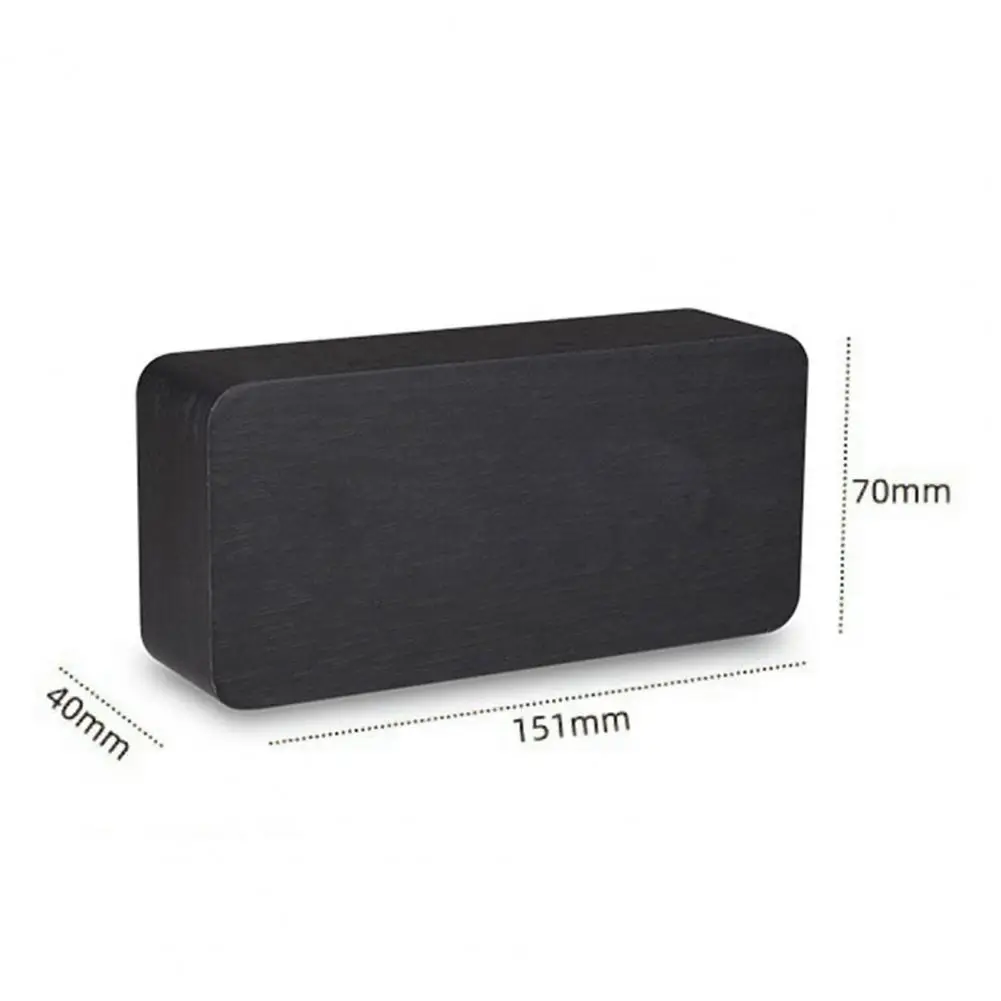 Dimmable Wooden Digital Alarm Clock LED Table Clock With Temperature Display Screen For Bedroom Office Desk Decorations Clocks