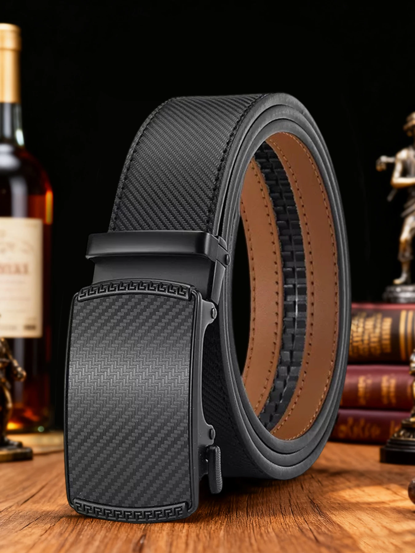 New men's automatic buckle leisure business belt.