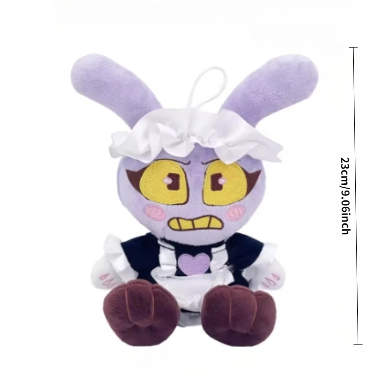 25CM Amazing Digital Doll Circus Maid Jax Plush Magical Rabbit Clown Cartoon Periphery Suitable Fans Home Collection Decoration image 3