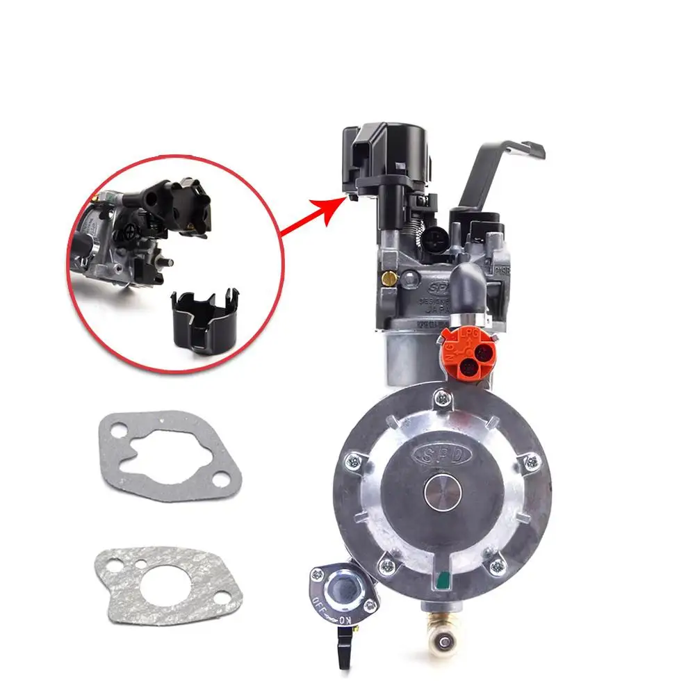 2024 P19B Frequency Conversion LPG Carburetor For GX160 168F 170F 3KW 6.5HP Gasoline Generator Dual Fuel Carburetor With Gaskets