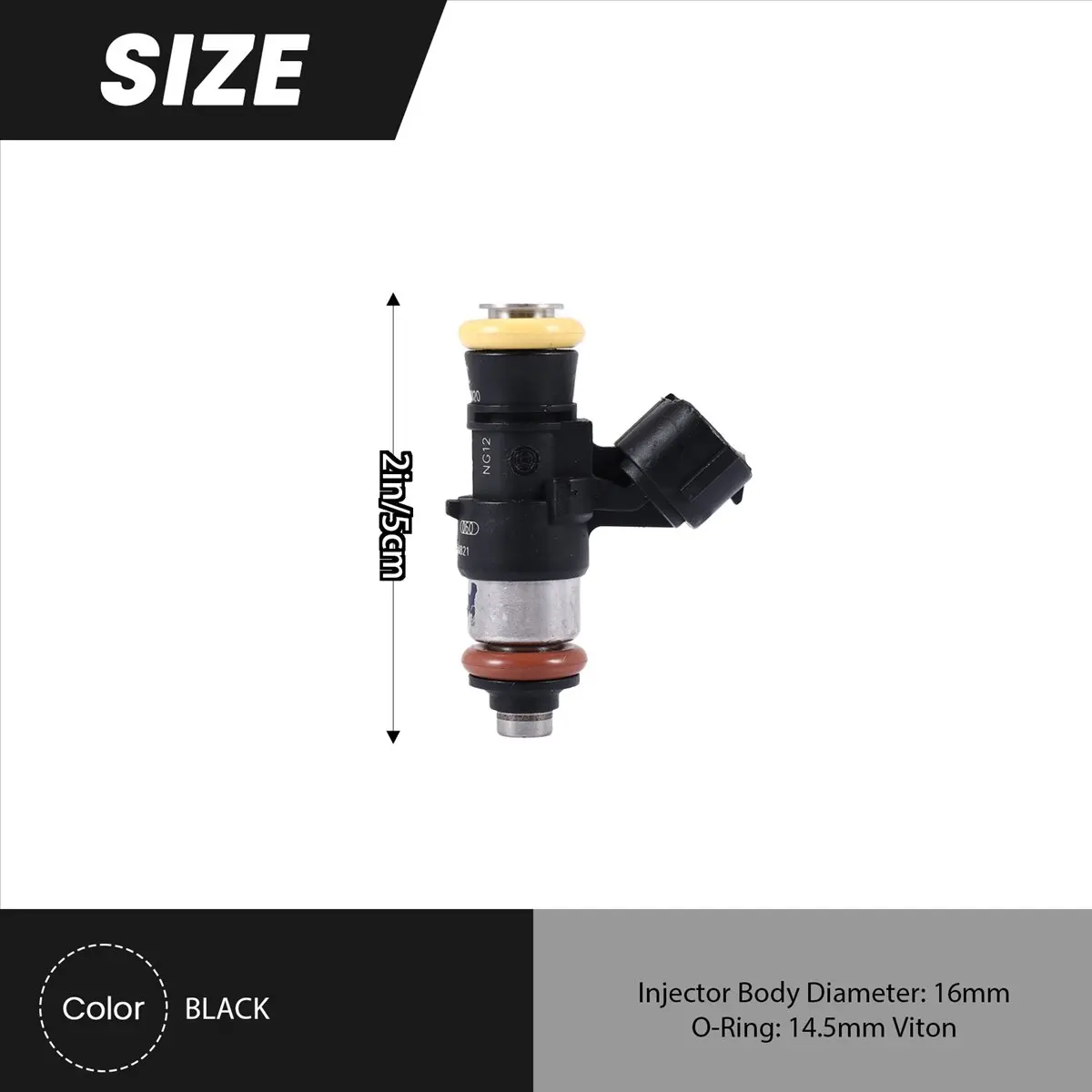 # Pièces et accessoires automobiles 45P, injecteur de carburant Impedance 210Lb 2200Cc Essence Pétrole Méthanol 0280158821 (noir)