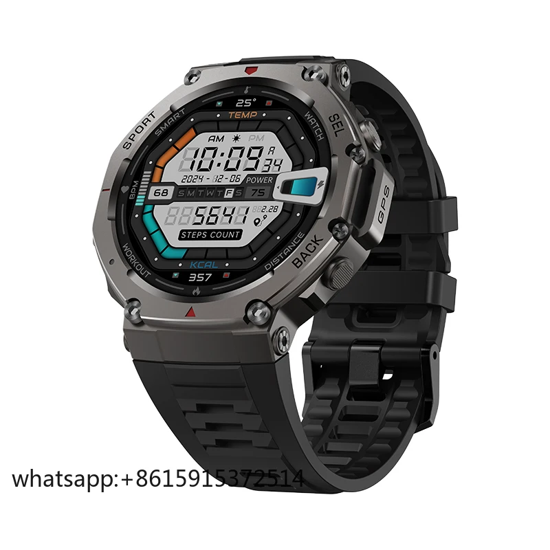 TLCRETE جديد وصول DM58 GPS ساعة ذكية مقاوم للماء في الهواء الطلق 500mAh بطارية AMOLED عرض سيليكون مكالمة هاتفية Smartwatch #2