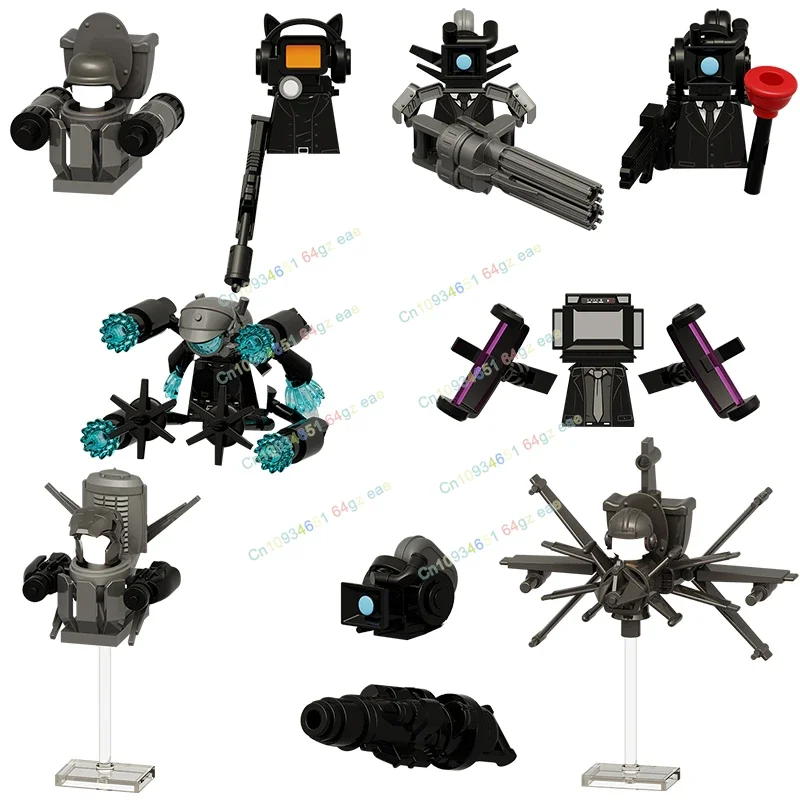 KDL833 KDL834 camarógrafo caliente Toiet Man accesorios bloques de construcción figuras de acción modelos ladrillos juguetes para niños regalos