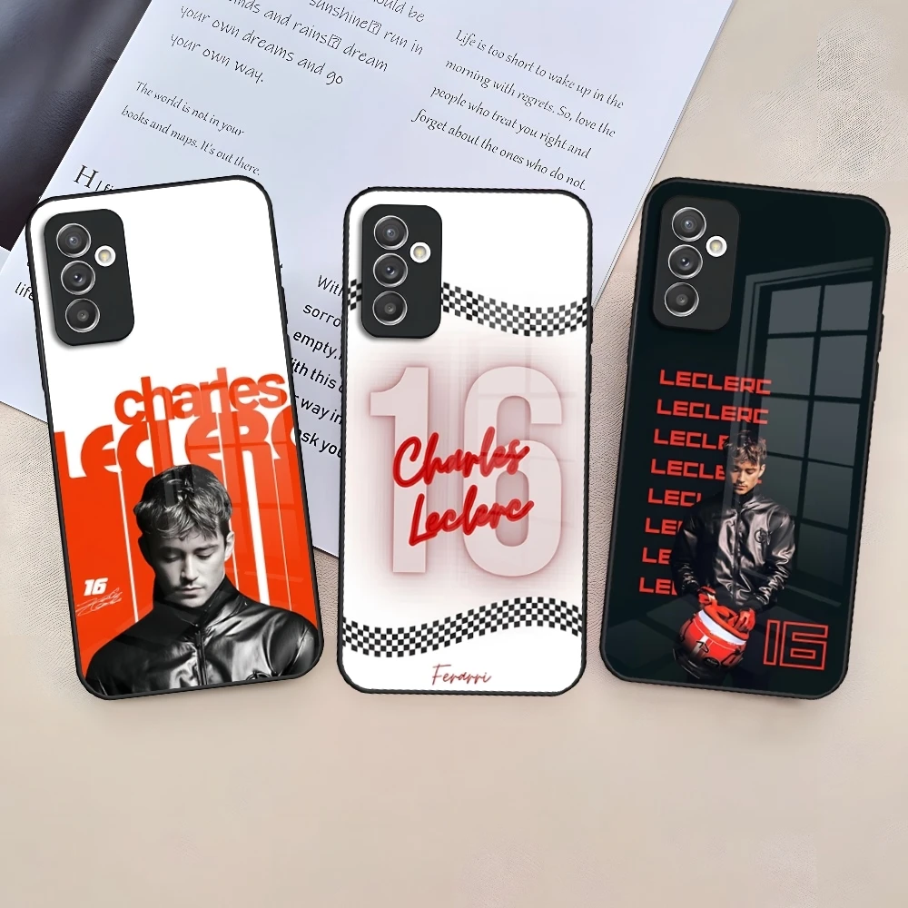 charles-leclerc-16-f1-caso-de-telefone-para-samsung-galaxy-s25-s24-s23-s22-s20-s21-nota-20-ultra-borda-mais-fe-colorido-prata-capa