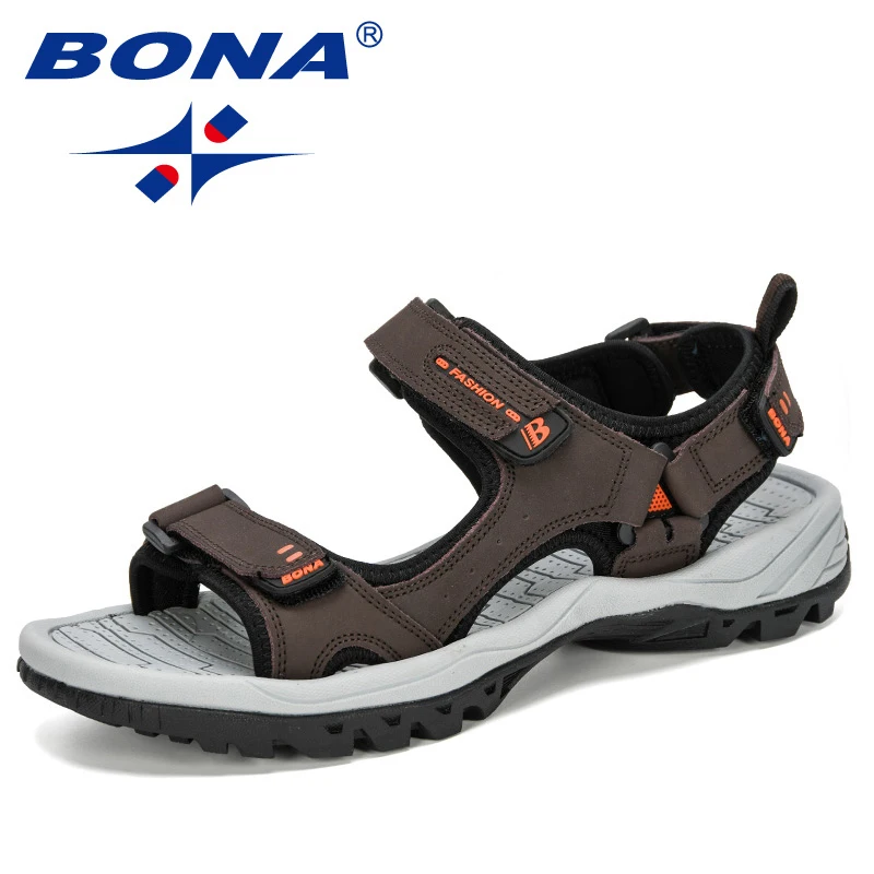 BONA New Classics Style Men Sandals Outdoor Walking Summer Shoes Anti-Slippery Beach Shoes Men Comfortable Soft Free Shipping