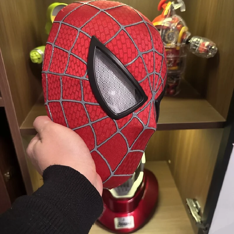 Superhero Spider-Man Helmet First Generation Toby Maguire Blink Glow Remote Control Role-Playing Mask Adult Collection Toys view 6