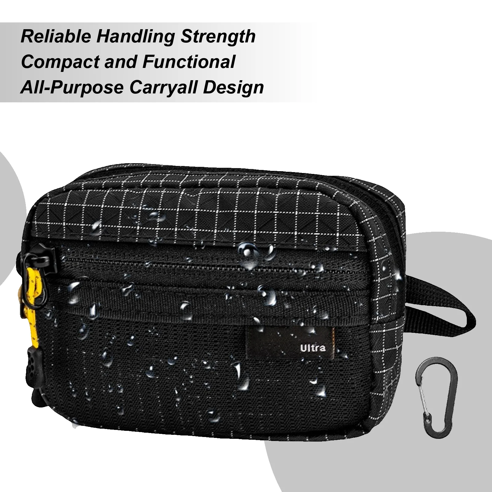 

Shoulder Strap Pouch Waterproof Zipper Pocket Zipper Card Holder Small Tool Pouch For Coin Cash Card Earphone Tool Camping