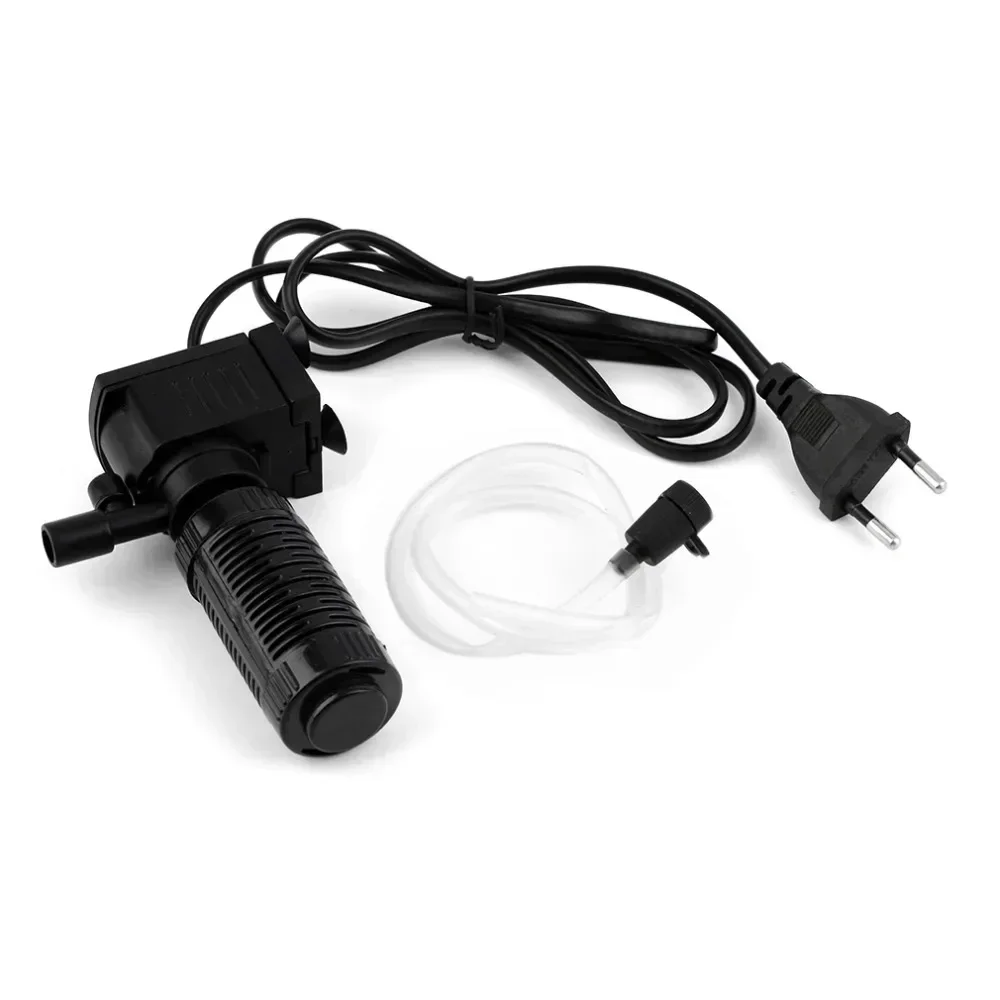 

3 in 1 Portable Aquarium Built-in Filter Oxygen Pump 220-240V Aquarium Accessories Pump Multifunctional Mini Water Pump EU Plugs