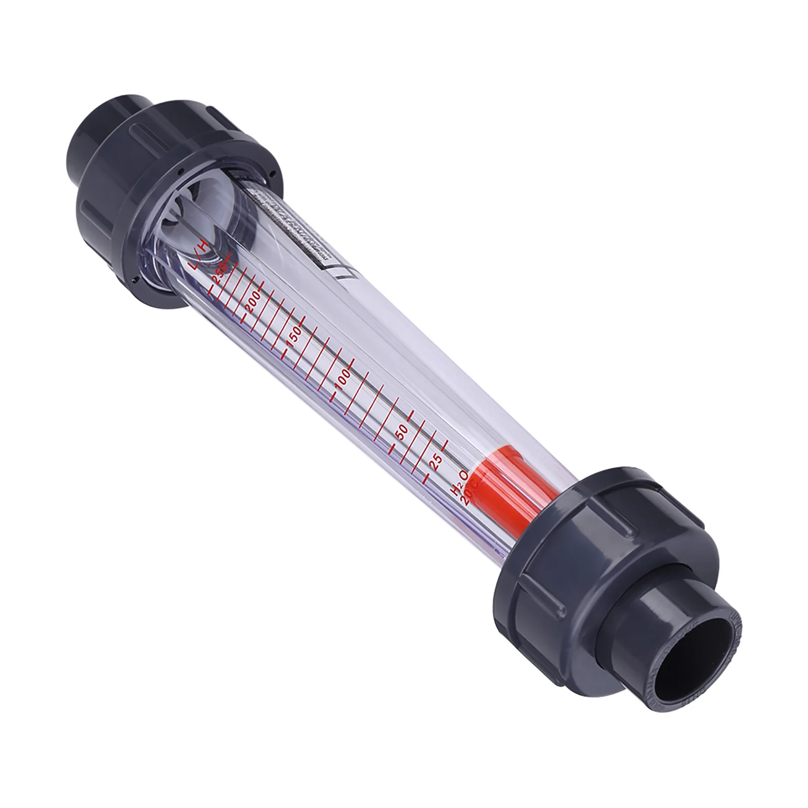 Water Flow Meter Plastic Tube Type 25-250L/H Instantaneous Water Flow Meter Flowmeter