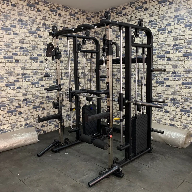 Professional Fitness Equipment XRN1001 Smith Machine Multi Gym with Cable Pulleys