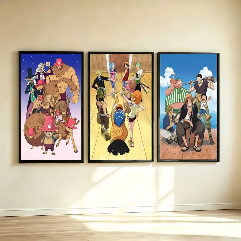 One Piece Anime 5D Full Round Drill Diamond Painting Straw Hat Mosaic Embroidery Art Home Wall Decor DIY Craft