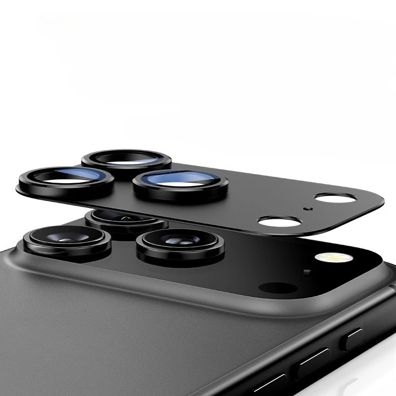 آيفون 17 برو ماكس الهواء حلقة معدنية زجاج عدسة الكاميرا حماة آيفون 17 17 برو ماكس 17 air الخلفي الخلفي ملصق طبقة رقيقة واقية