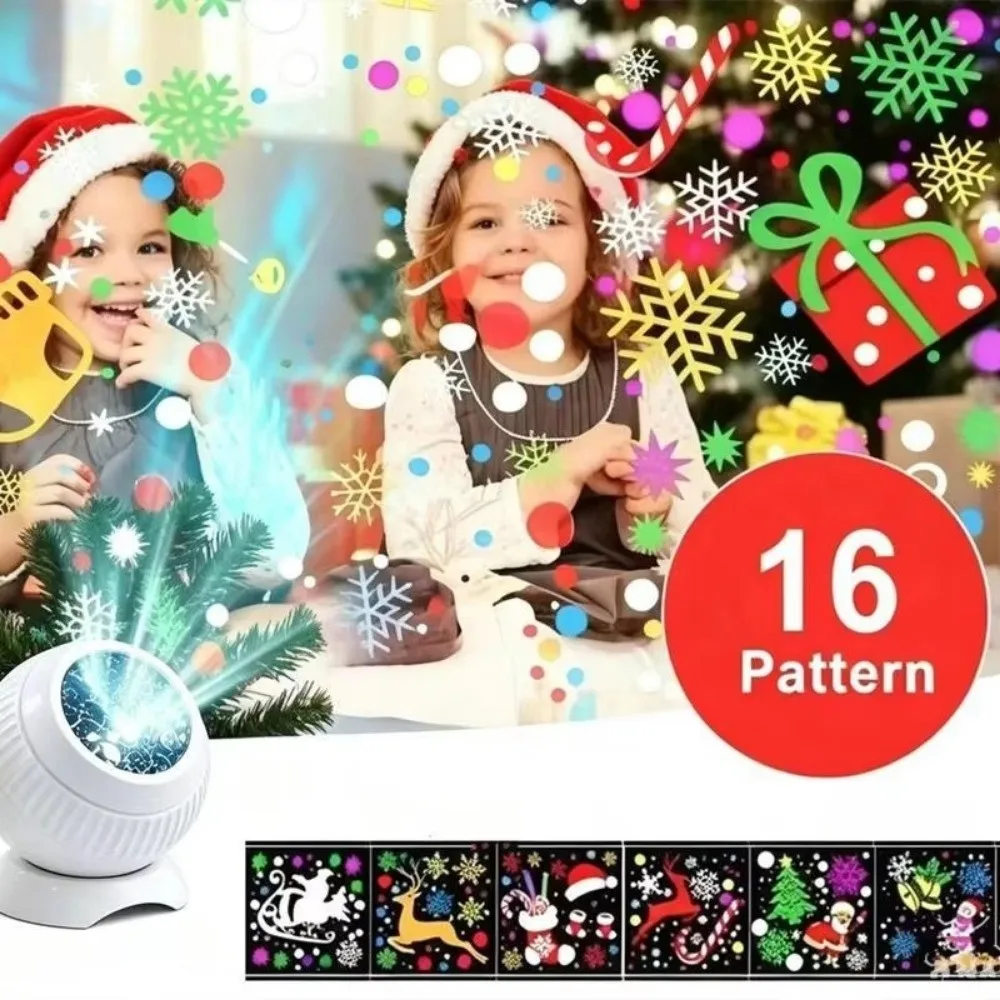 360° Rotating Ocean Projector Light USB Starry Sky Projection Dynamic Night Light Decorative Lamp Dynamic Projector