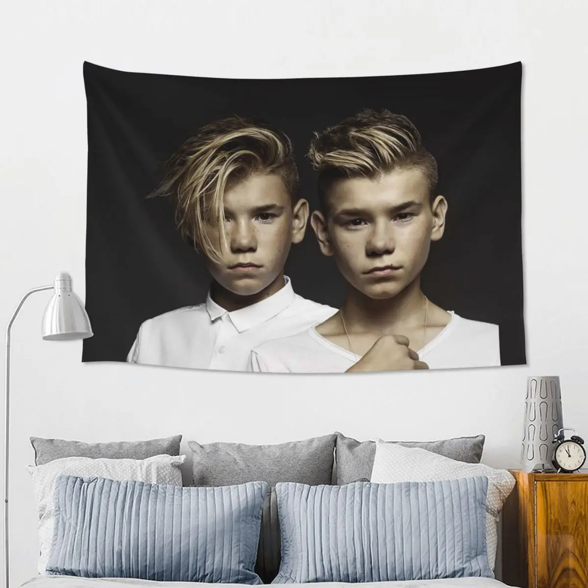 Marcus And Martinus Sweden Norway Eurovision Tapestry Art Wall Hanging Aesthetic Home Decoration Tapestries for Dorm Room