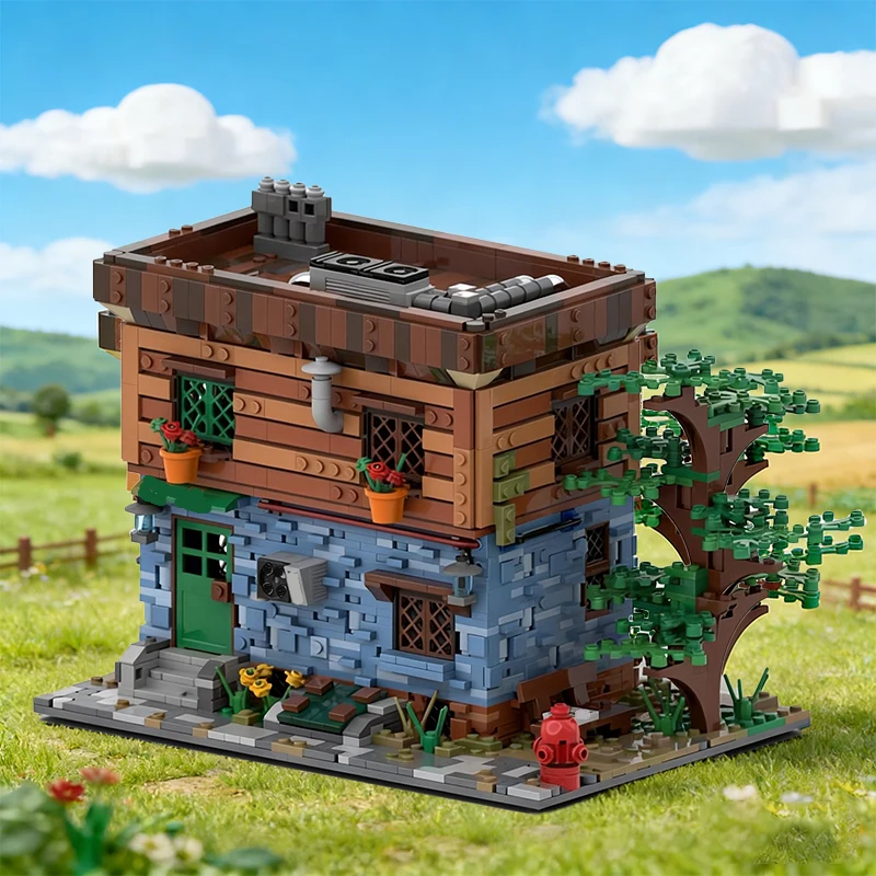 2042 pièces de construction Maison d'automne MOC, blocs modulaires personnalisables, conception créative et technologique, jouet d'assemblage DIY, cadeau