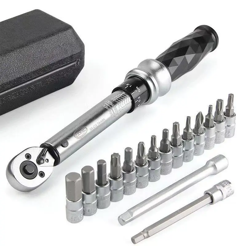 

Bike Hand Bicycle Tools 1-25 NM Bike Ratchet Torque Wrench Kit Multifunction Bicycle Repair Tools Hexagon Key Set Cycling Tools