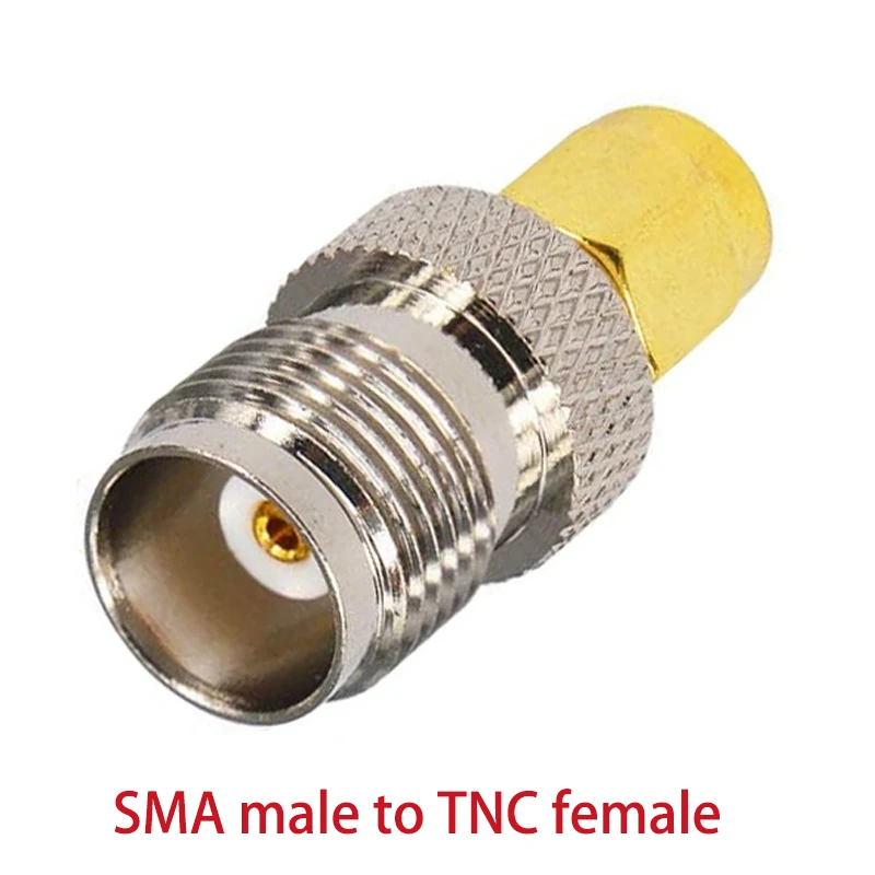 1 Stück SMA zu TNC Adapter Stecker auf Buchse Gerader RF Koaxialstecker 50 Ohm Reines Messing – Detail 3