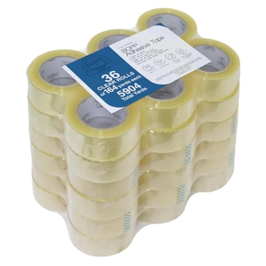 Clear Packing Tape 36 Rolls Heavy Duty Packaging Tape for Shipping Packaging Moving Sealing Thicker Clear Packing Tape 1.88 inc