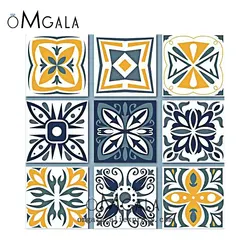 Blue and white porcelain Patterns Square 10pcs mixed 12mm/20mm/25mm/30mm photo glass cabochon demo flat back Making findings