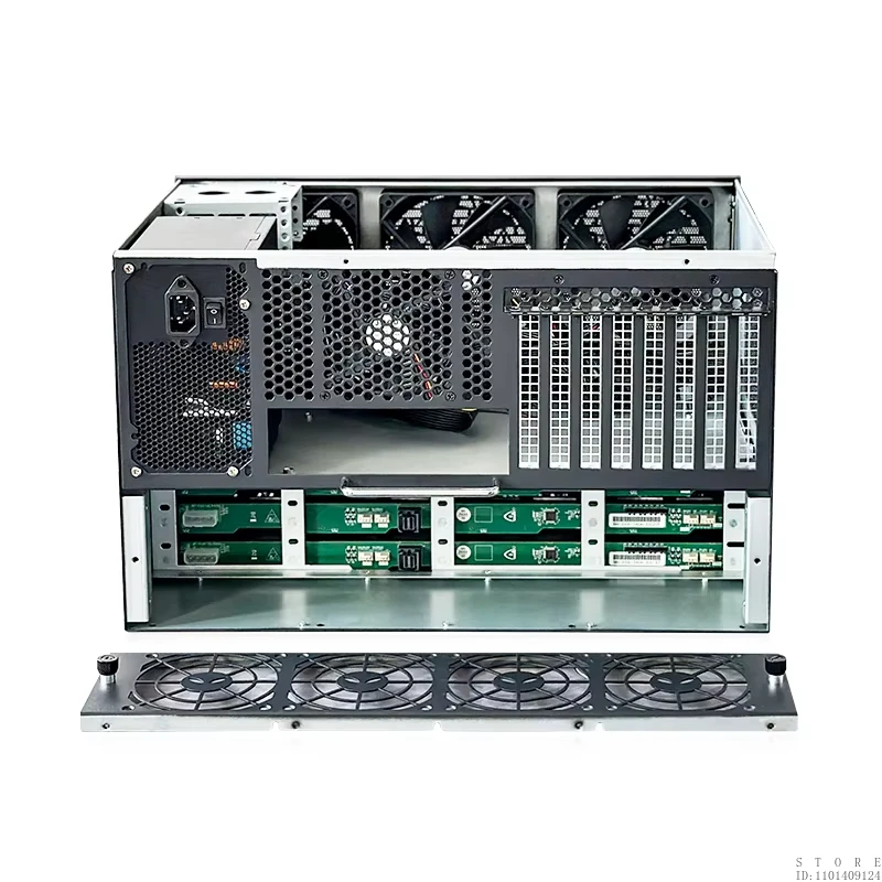 JMCD 12S4 High-Performance Gaming PC Cases 12-bay NAS Chassis, ATX Motherboard, Power Supply, for Entrepreneurs AIO Servers