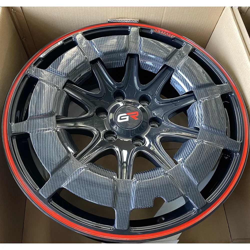 Brand Factory Direct 21 22 23 24 Inch Forged Custom Alloy Car Wheels With Carbon Fiber Cover