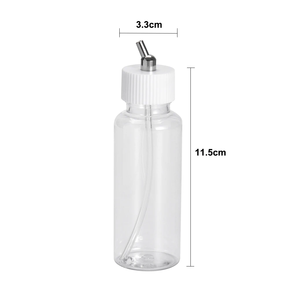 OPHIR 10pcs/lot 80cc Professional 80cc Dual Action Airbrush Plastic Bottles Pot Paint Cup AC022-10x