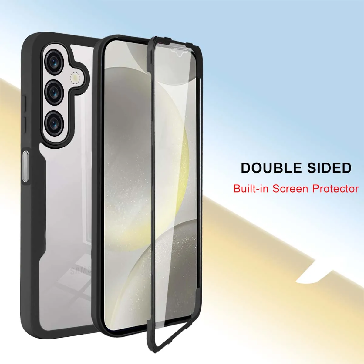 Anti-Schock- und Anti-Fall-360-komplett verpackte Handyhülle für Samsung Galaxy A16 A15 A14 A13 A06 A05S A04S transparente Handyhülle – Detail 7
