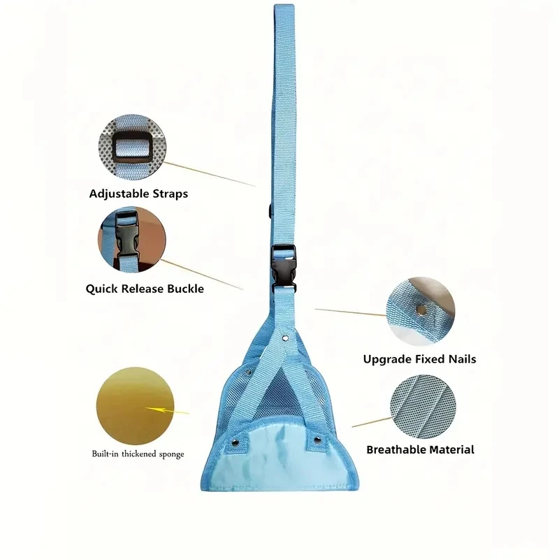 Ayarlanabilir Askı ve Hızlı Serbest Bırakma Tokalı Uçak Ayak Dayama Yeri, Dacron Taşınabilir Hafif Hamak Bacak Dayanağı, Seyahat Aksesuarı